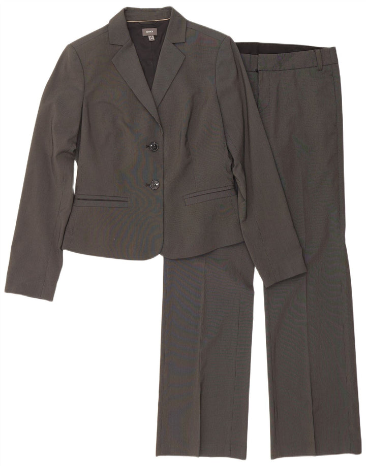 Mexx Traje de 2 piezas con 2 botones para mujer UK 12 Medium W30 L33 Grey Pinstripe