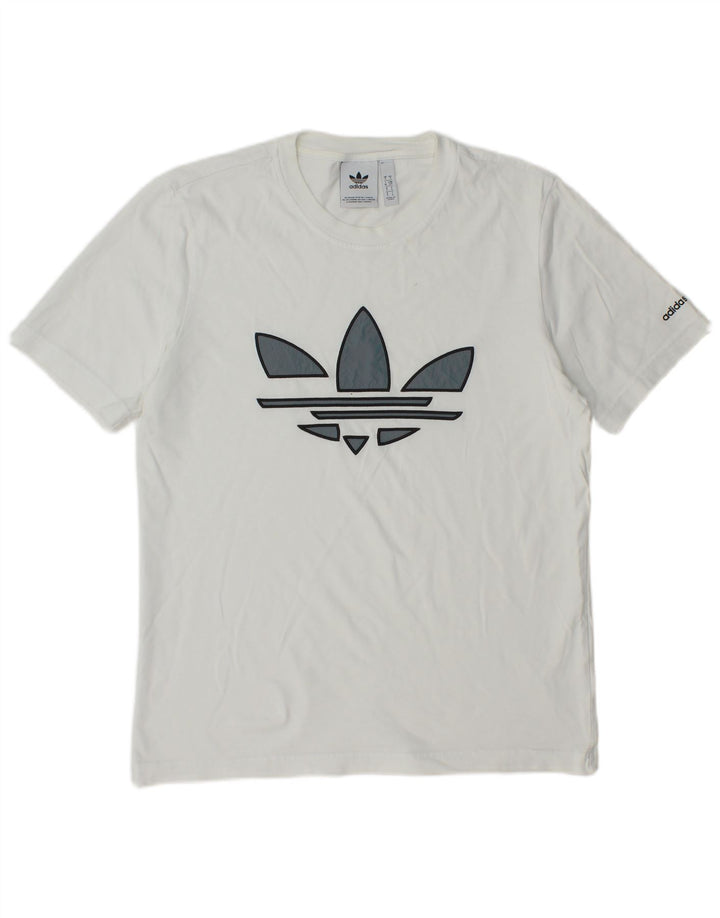 ADIDAS Camiseta gráfica para hombre Top Small White