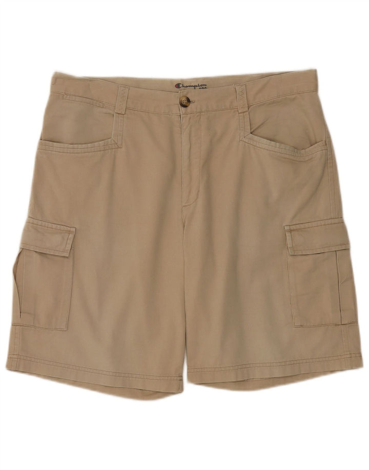Champion Pantalones Cortos Cargo Para Hombre Grande W36 Algodón Beige