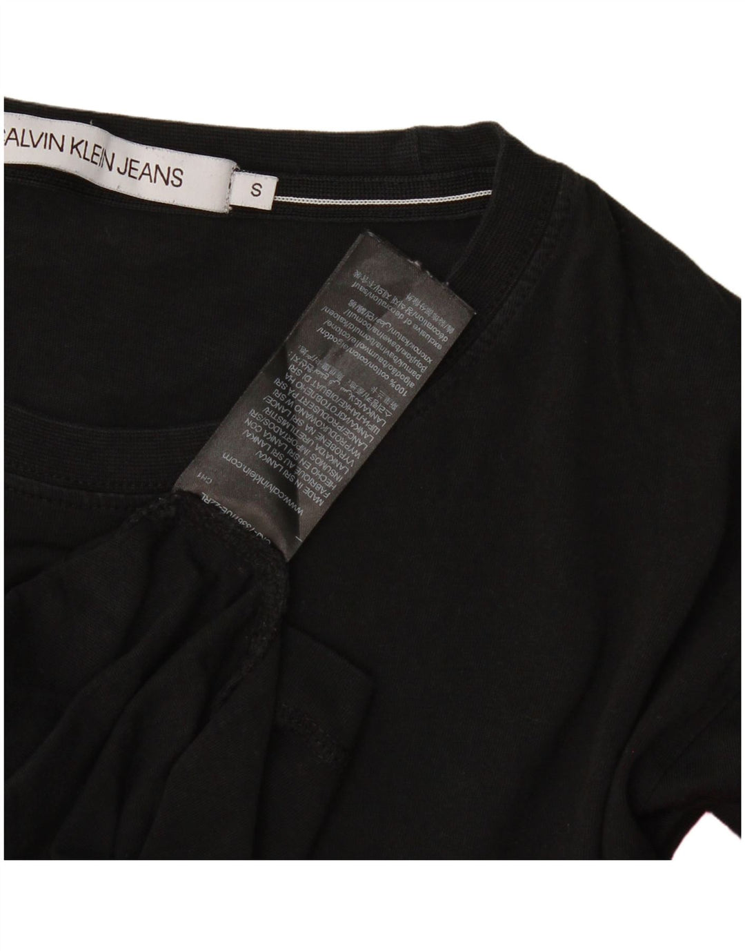Calvin Klein Jeans Hombre Gráfico Pequeño Algodón Negro