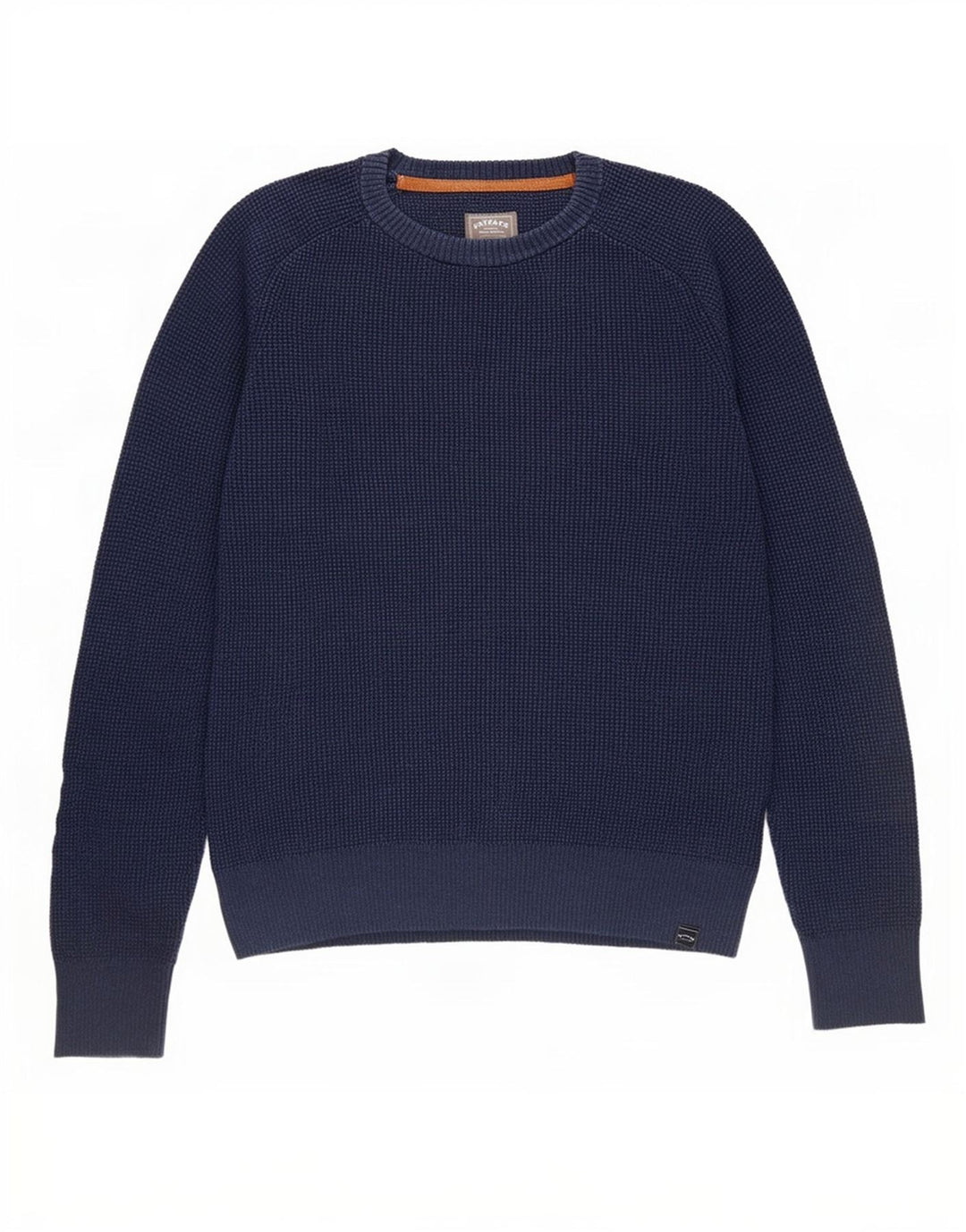 Jersey de cuello redondo para hombre Fat Face Small Azul marino Algodón