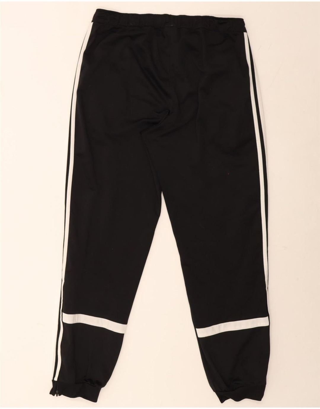 Adidas Hombre Pantalones De Chándal Joggers Grande Negro Poliéster