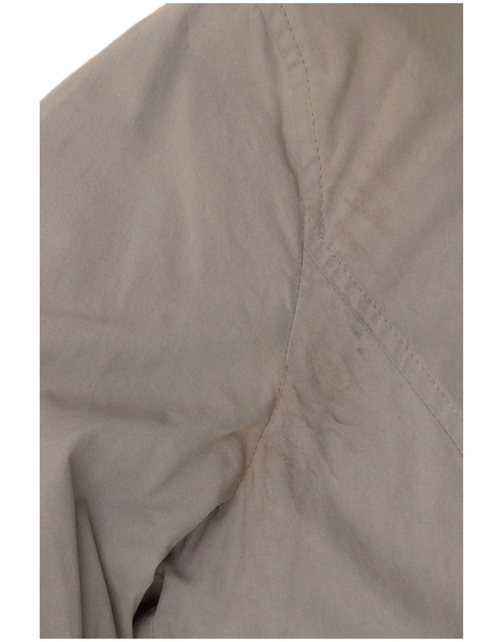 Woolrich Abrigo acolchado con capucha para mujer UK 44 Algodón gris medio