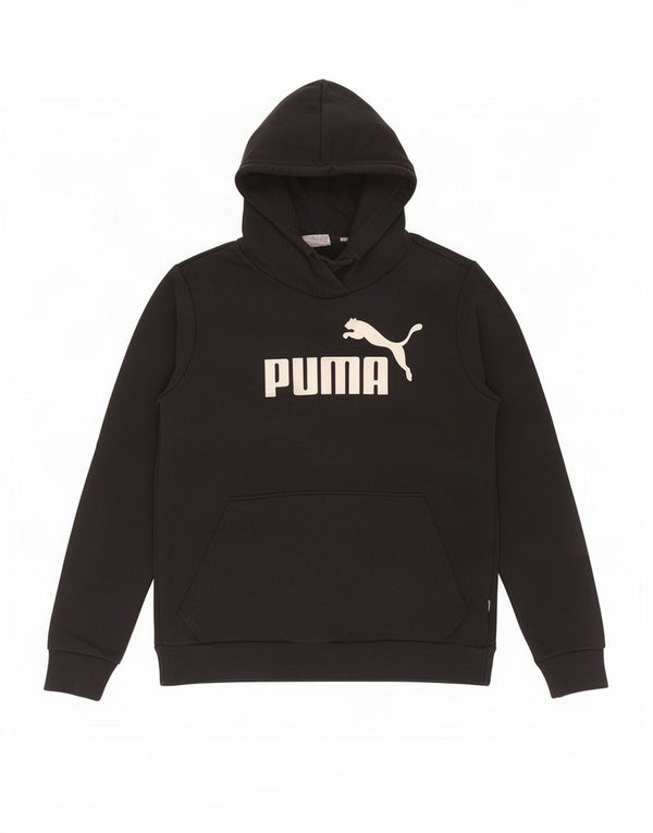 Puma Mujer Graphic Sudadera con capucha Jumper UK 12 Mediano Negro Poliéster