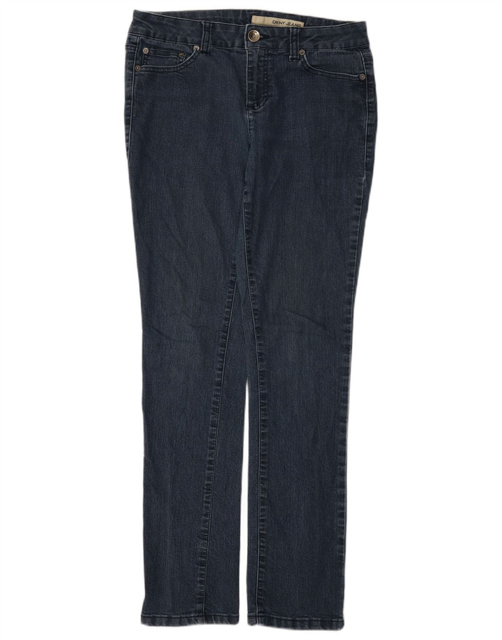 Dkny Jeans ajustados para mujer US 8 Medium W30 L31 Azul marino Algodón