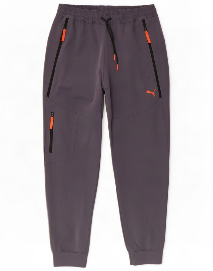 Puma Pantalones de chándal cargo para hombre Joggers de poliéster gris grande