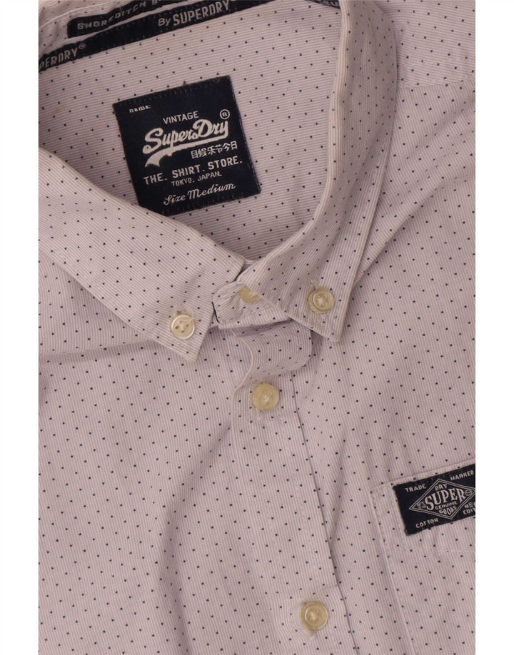 Camisa Superdry Hombre De Algodón Con Manchas Blancas Medianas