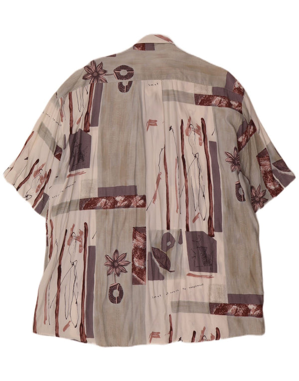 Dornbusch Camisa de manga corta para hombre talla 43/44 XL multicolor floral