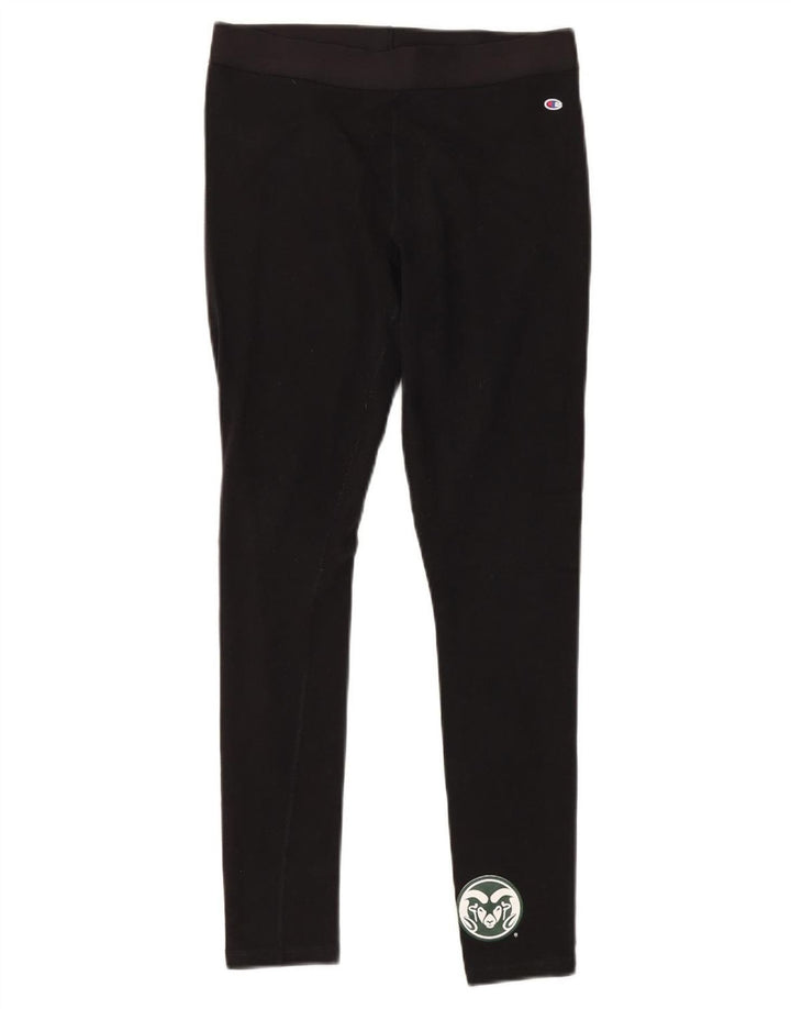 CHAMPION Leggings Colorado State Rams para mujer Reino Unido 12 Mediano Algodón negro