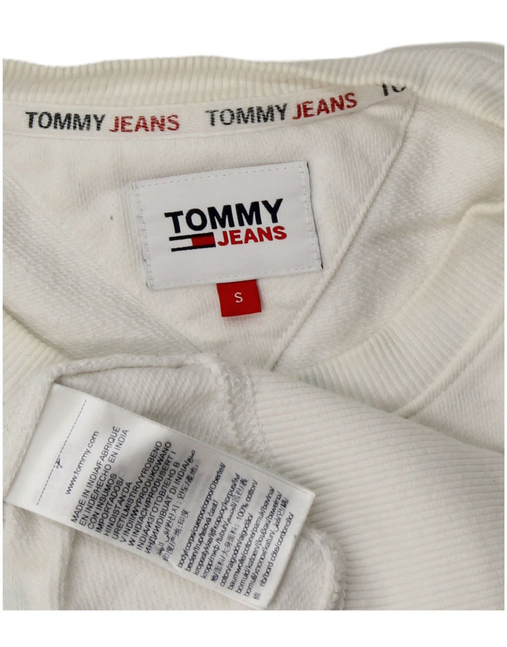 Tommy Hilfiger Sudadera Gráfica para Hombre Jersey Pequeño Algodón Blanco
