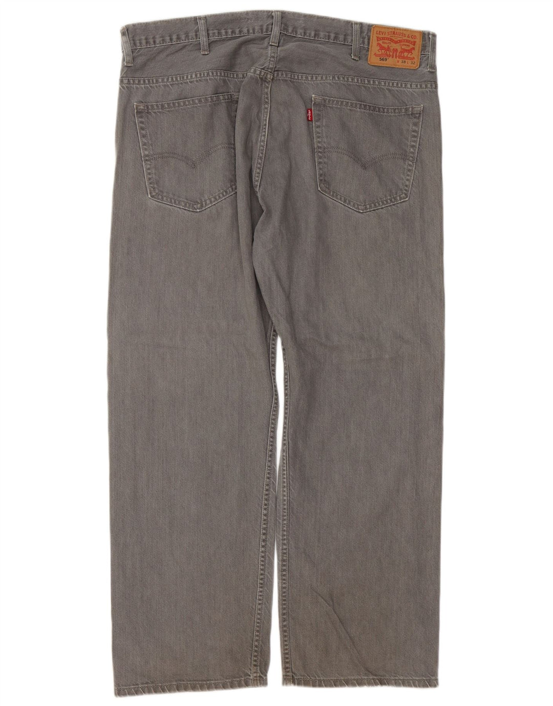 Levi's Mens 569 Jeans Sueltos W38 L29 Algodón Gris