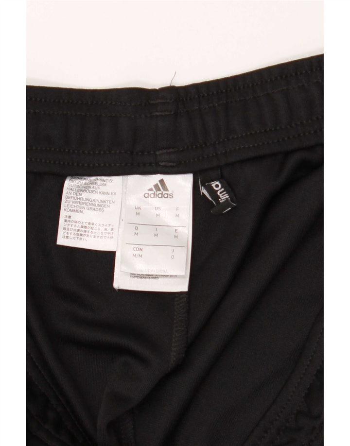 Adidas Hombre Climalite Pantalones De Chándal Mediano Negro Colorblock Poliéster