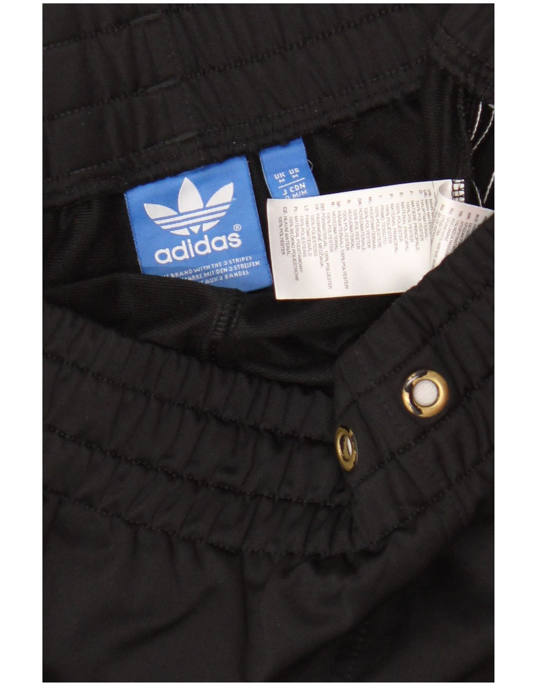Adidas Hombre Pantalones De Chándal Joggers Medium Negro Poliéster