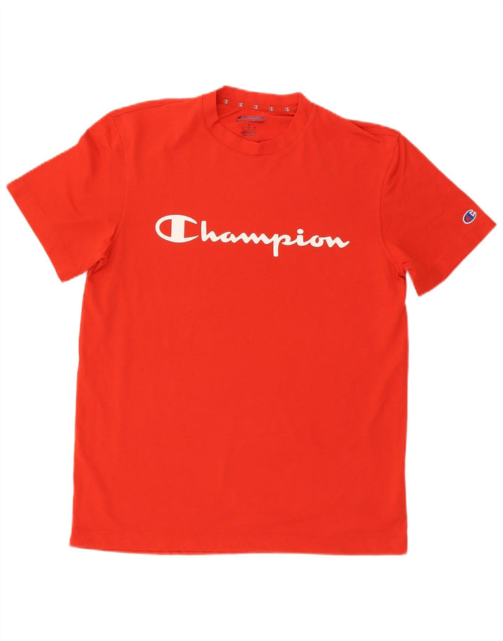 Champion Camiseta gráfica para hombre Top Small Red Poliéster