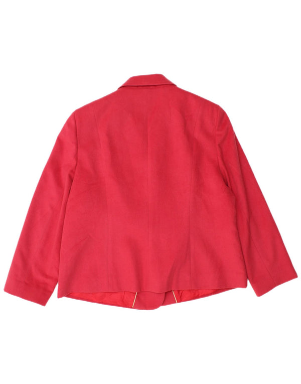 Eastex Chaqueta Blazer de 3 Botones para Mujer UK 20 2XL Poliéster Rosa