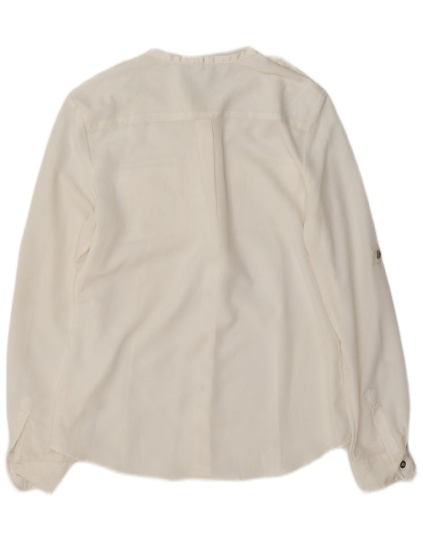 Camisa militar Calvin Klein para mujer UK 10 Small White