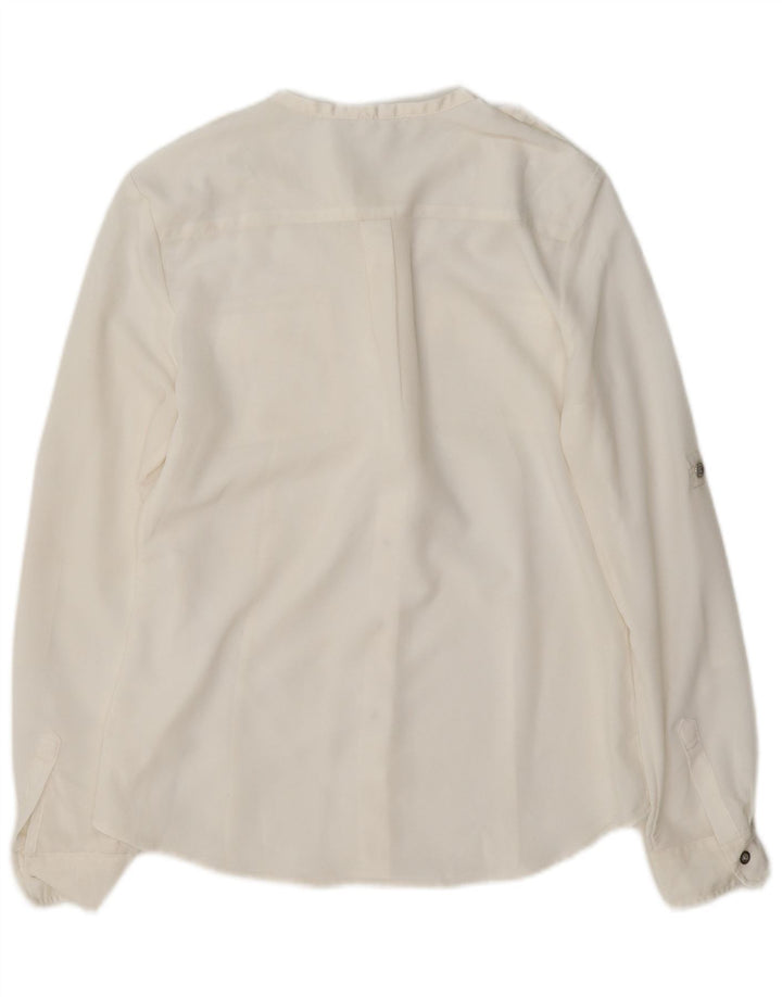 Camisa militar Calvin Klein para mujer UK 10 Small White