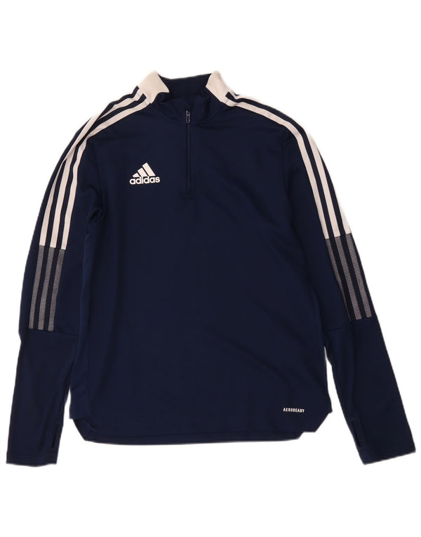 Adidas Chicos Aeroready Pullover Chándal Top 13-14 Años Azul Marino