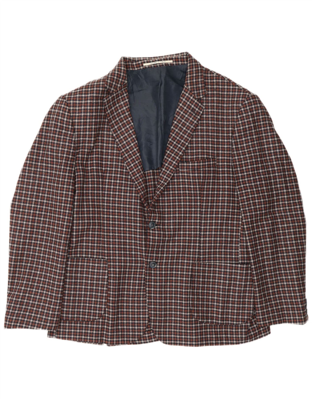 Exibit Chaqueta tipo blazer de 2 botones para hombre UK 40 Large Brown Check