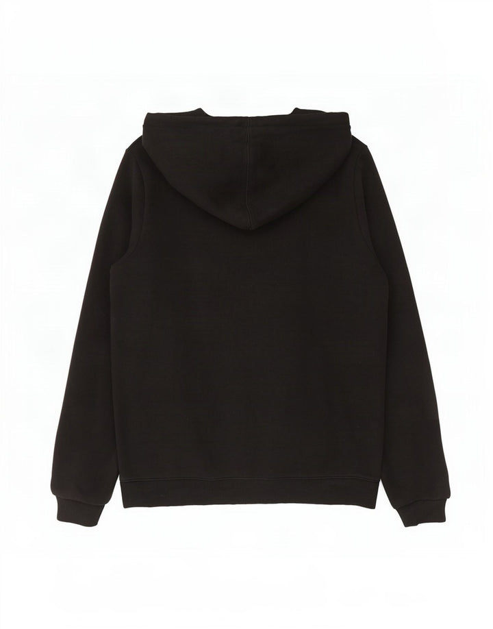 Reebok - Sudadera con capucha gráfica para hombre, talla mediana, algodón negro