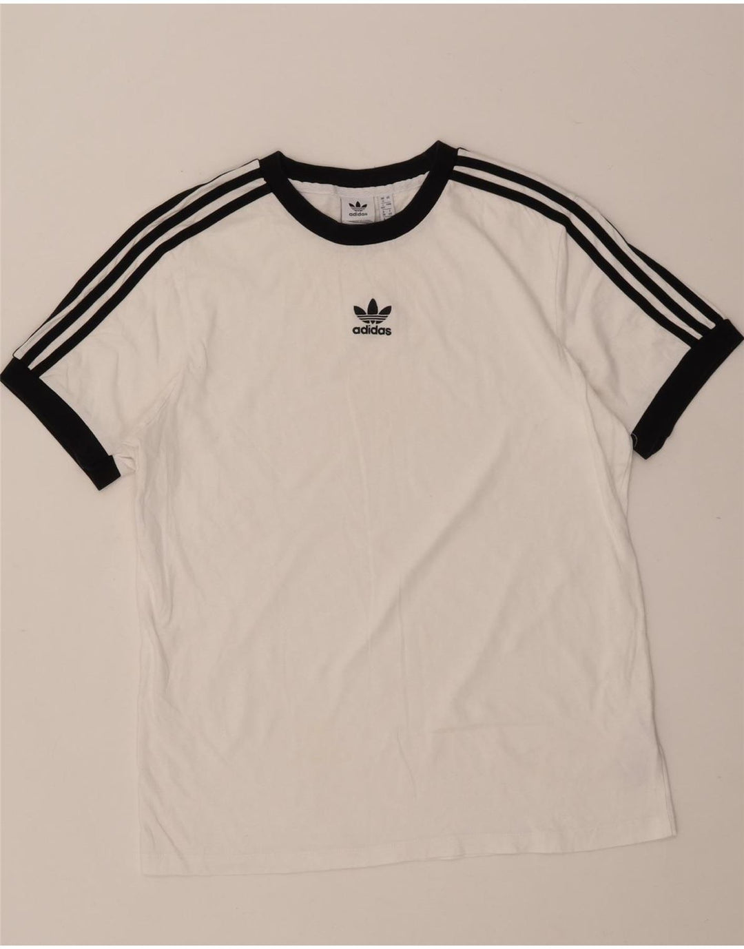 Adidas Camiseta para mujer Top UK 12 Medium White Cotton