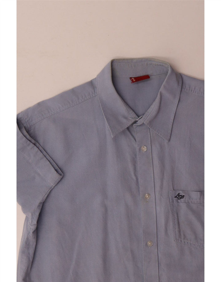 LEVI'S Camisa de manga corta para hombre grande azul