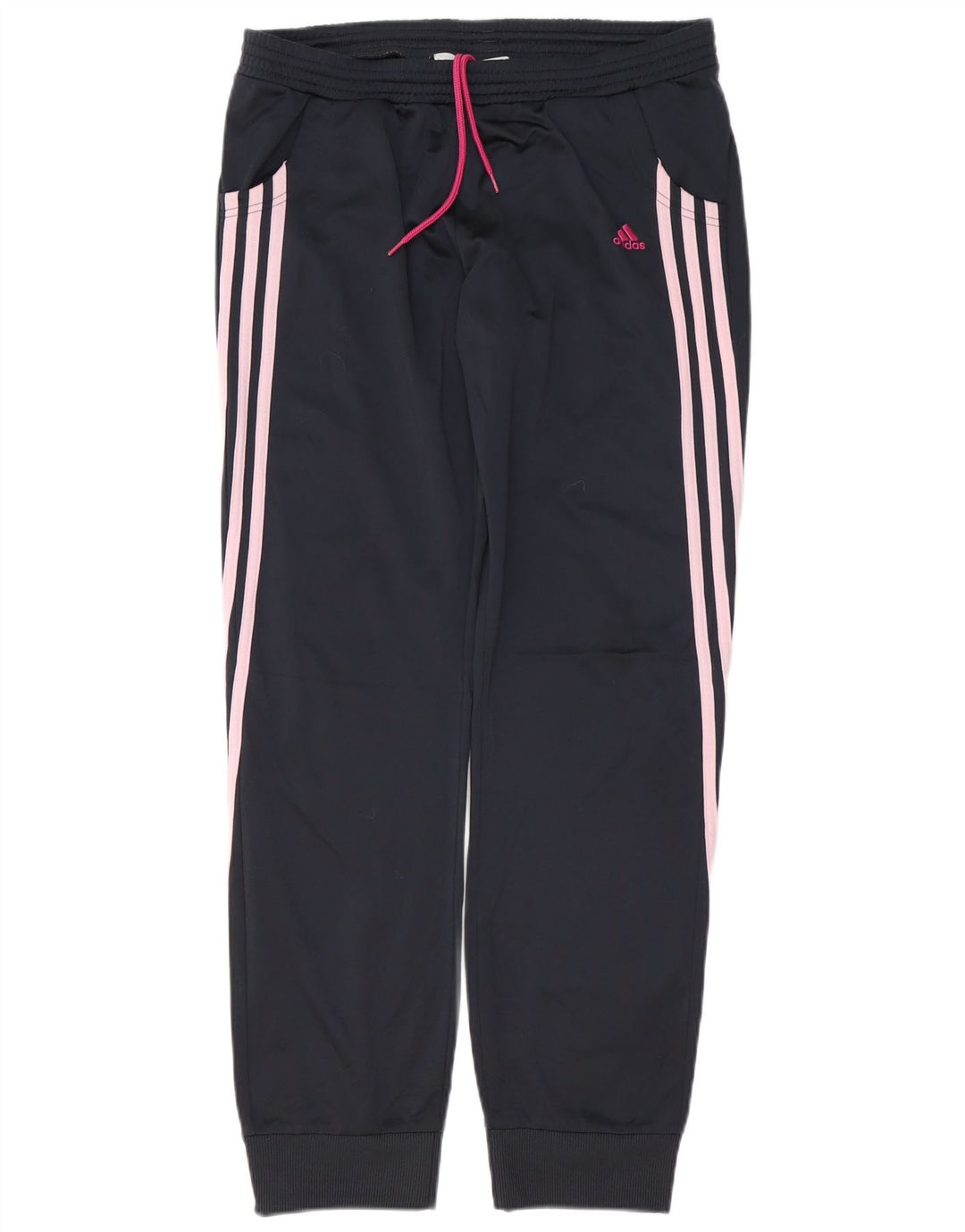 ADIDAS Pantalones de chándal para mujer Joggers UK 16 Large Azul marino Poliéster
