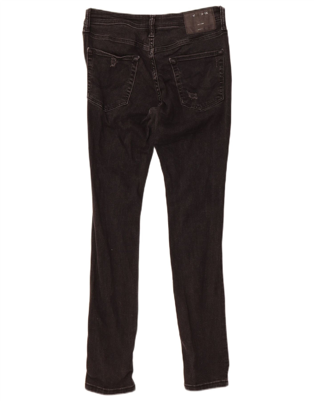 Jack & Jones Vaqueros pitillo desgastados Liam para hombre W30 L30 Algodón negro