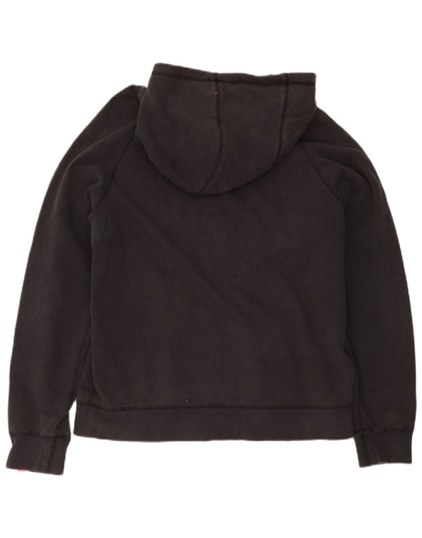 Nike - Sudadera con capucha y cremallera para hombre, talla grande, algodón negro