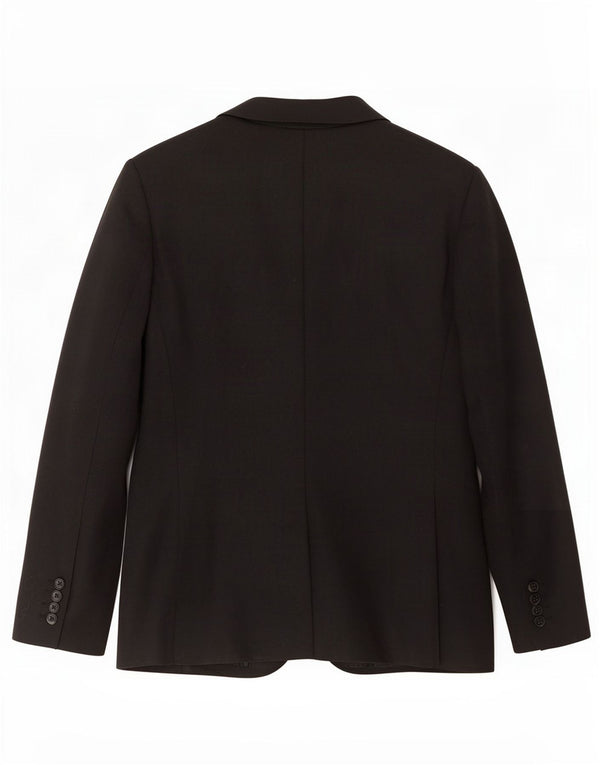 Zara Chaqueta Blazer De 2 Botones Para Hombre UK 38 Mediano Negro Poliéster