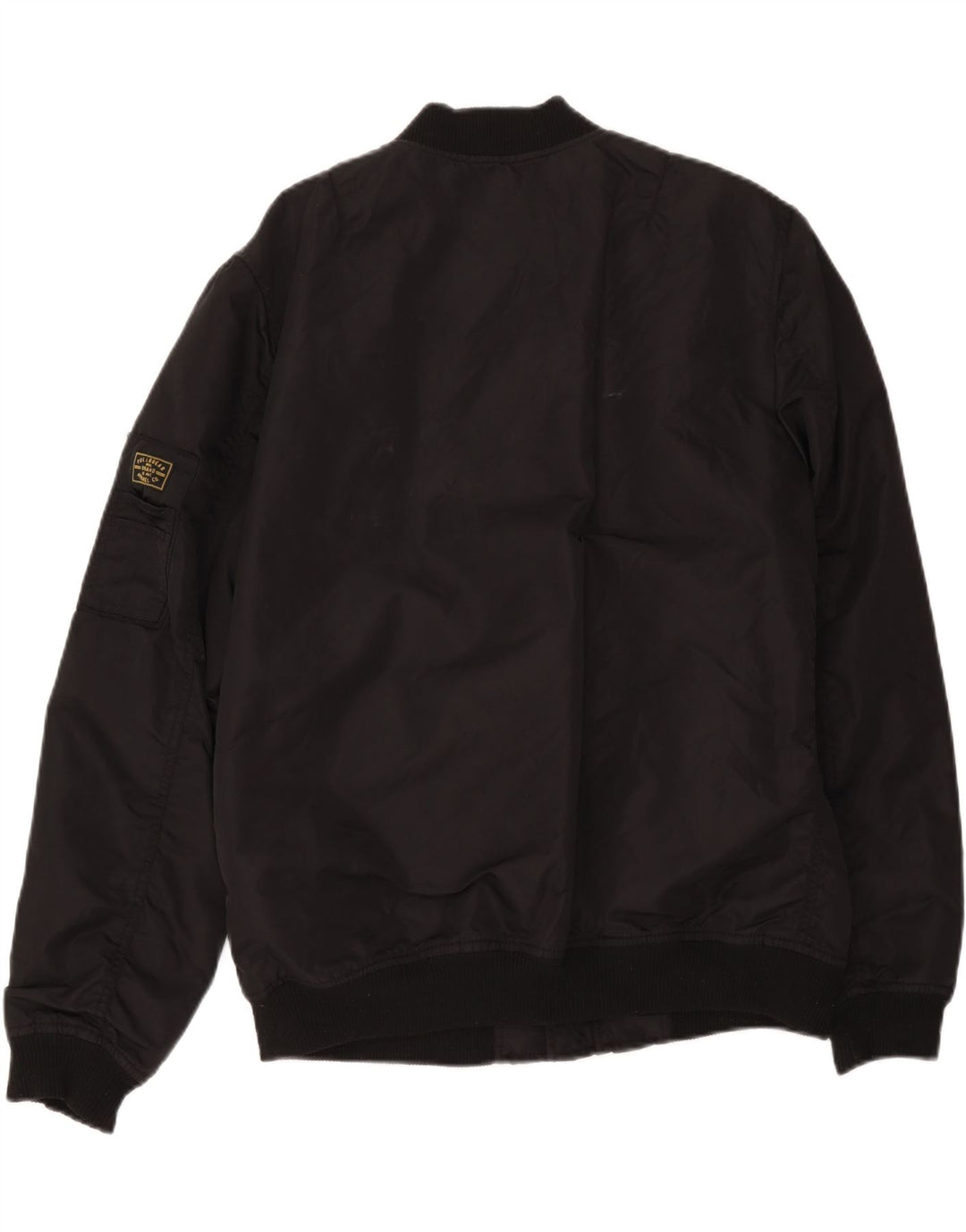 Pull & Bear Chaqueta Bomber para Mujer UK 40 XL Nylon Negro