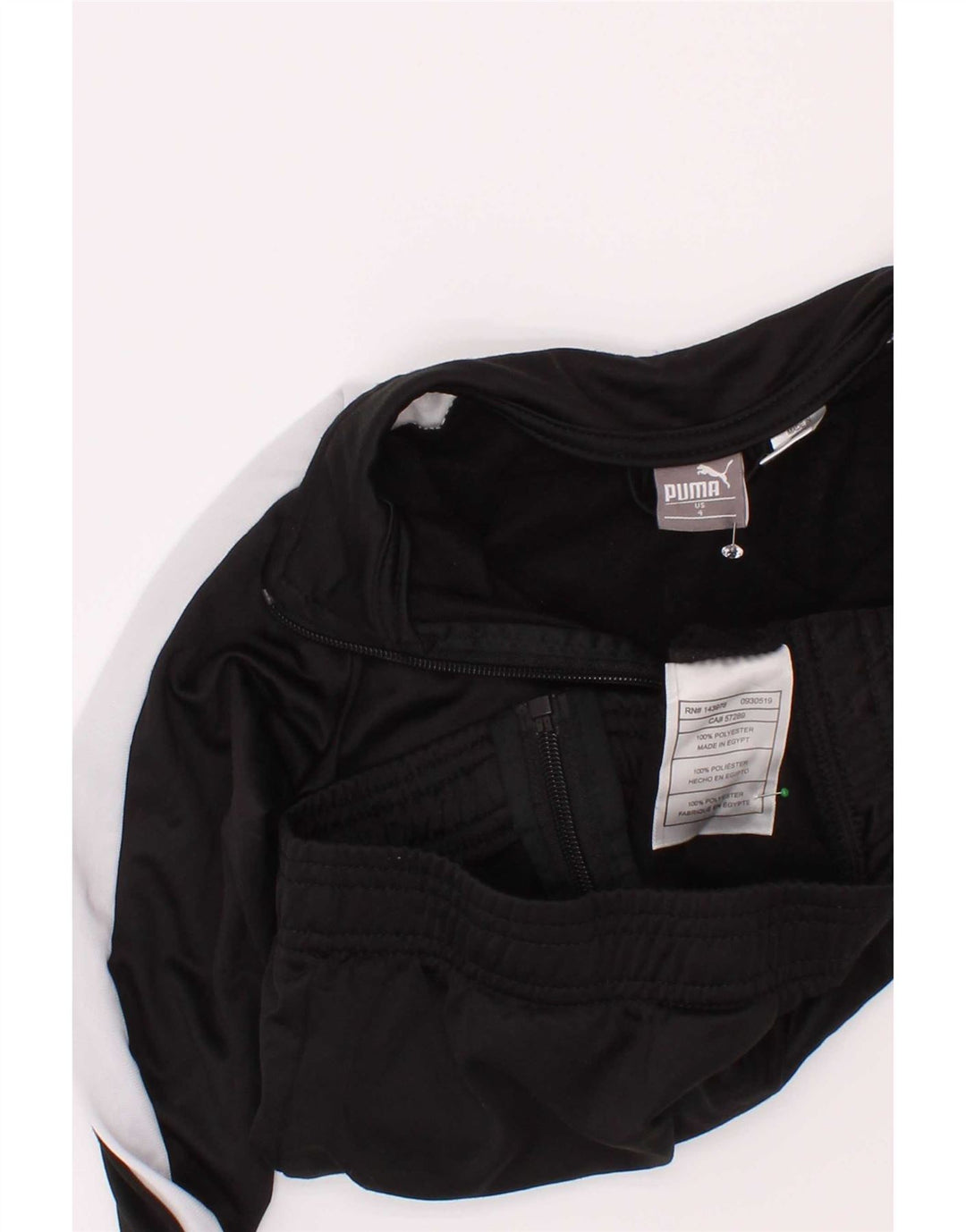 Puma Chaqueta de chándal para niño 3-4 años Negro Poliéster color block