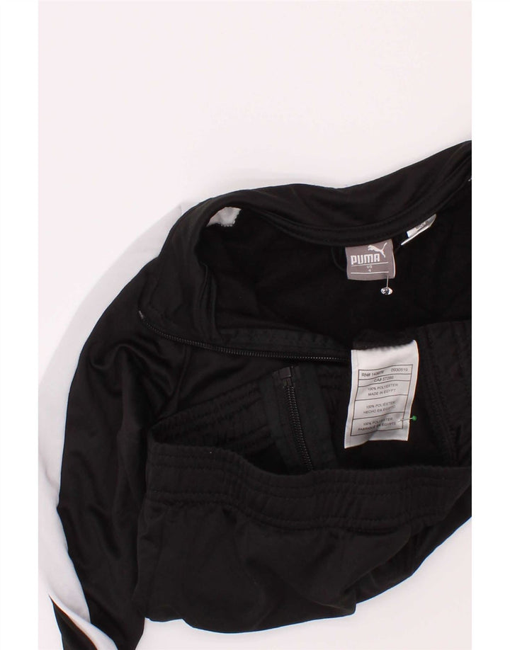 Puma Chaqueta de chándal para niño 3-4 años Negro Poliéster color block