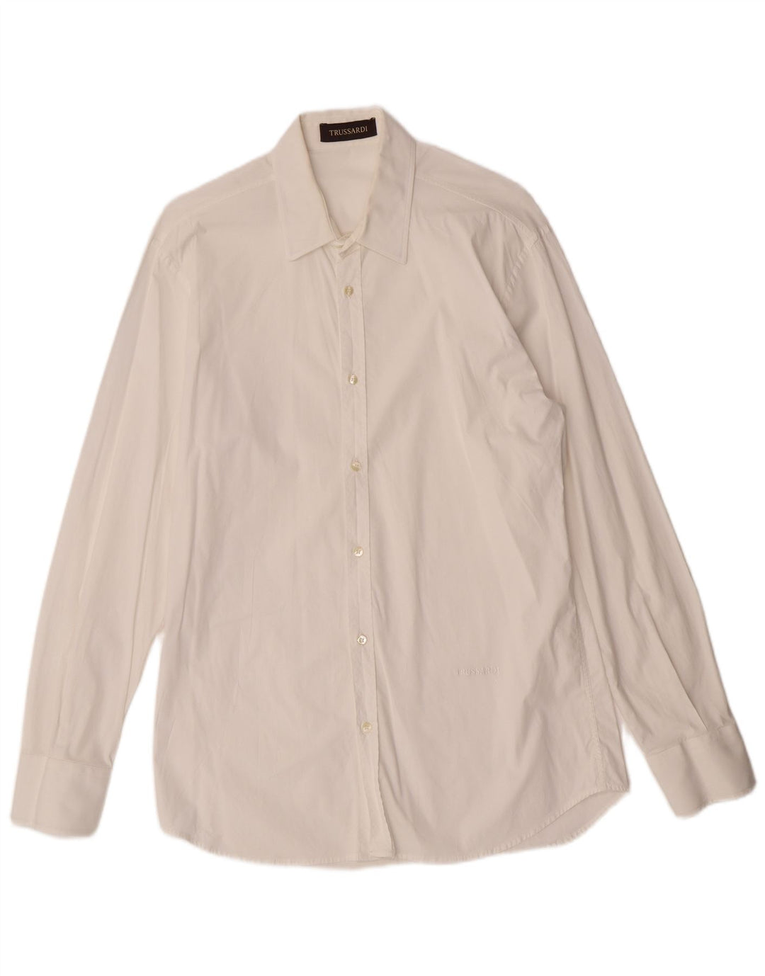 Camisa Hombre TRUSSARDI Mediana Algodón Blanco