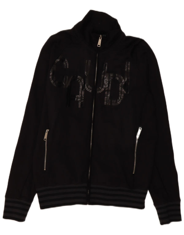 Gaudí - Chaqueta de chándal con gráfico para hombre, talla 2XL, poliamida negra