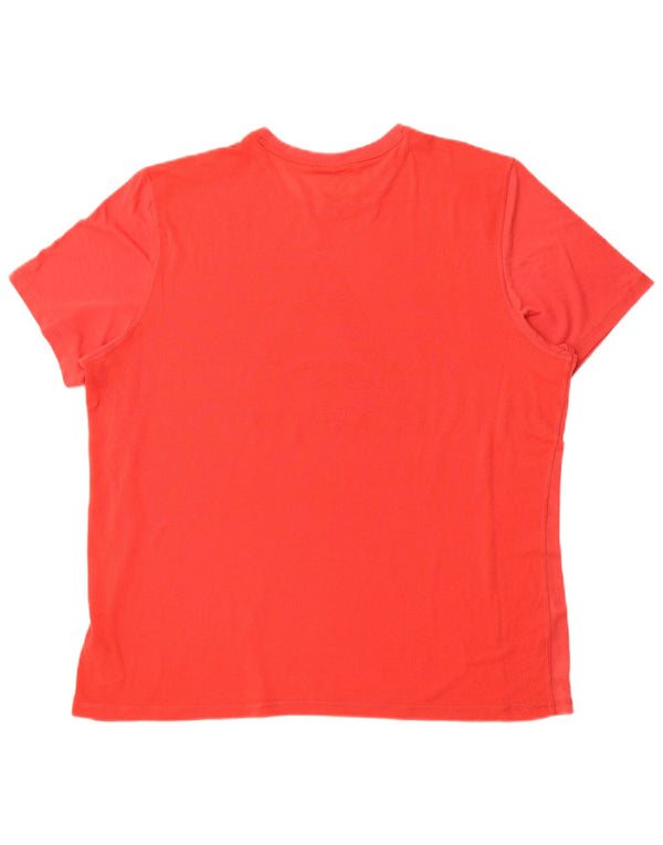 REEBOK Camiseta gráfica para hombre Top XL Rojo Poliéster Deportes