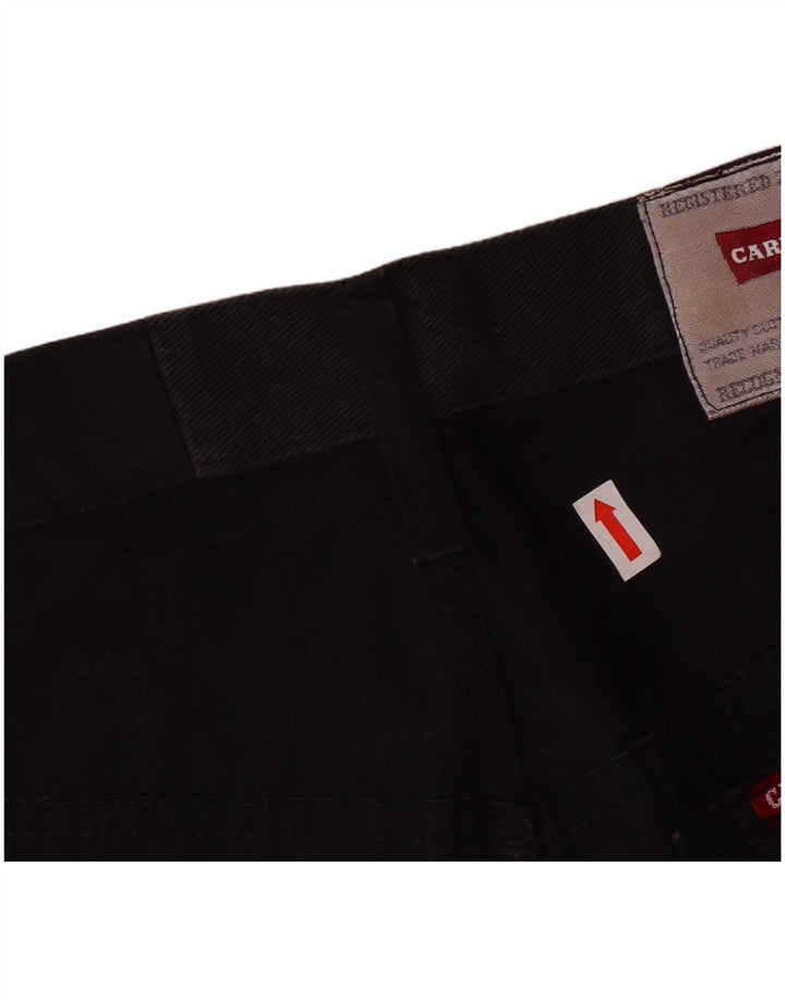 Pantalones casuales rectos para hombre Carrera W35 L28 Algodón negro