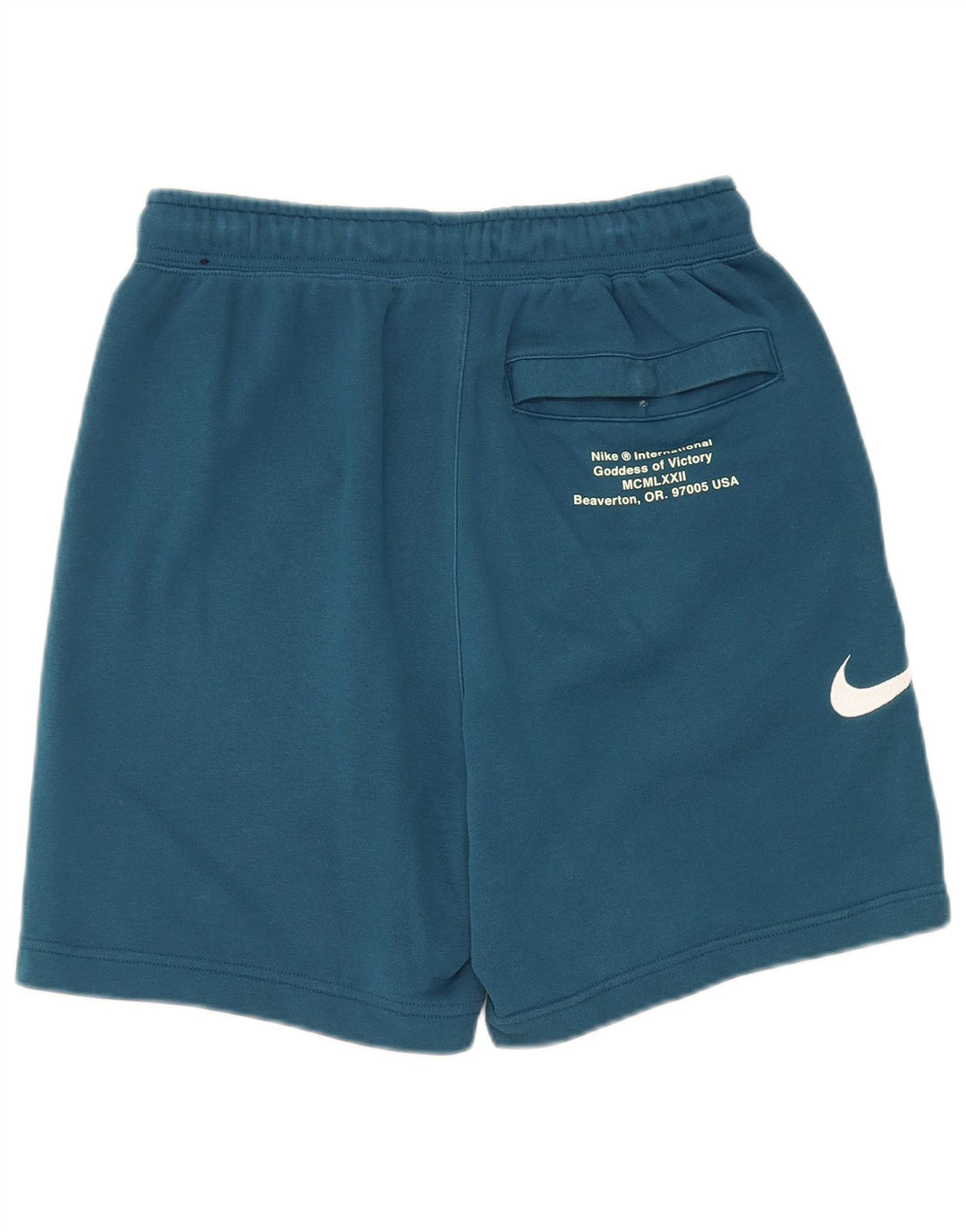 Nike - Pantalones cortos deportivos con gráficos para hombre, algodón azul pequeño