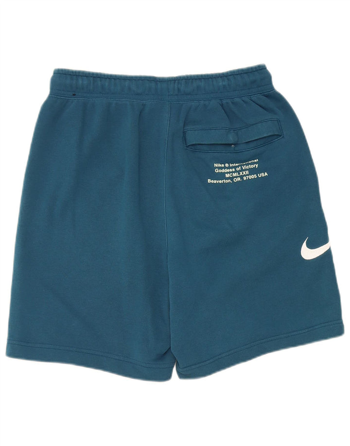 Nike - Pantalones cortos deportivos con gráficos para hombre, algodón azul pequeño