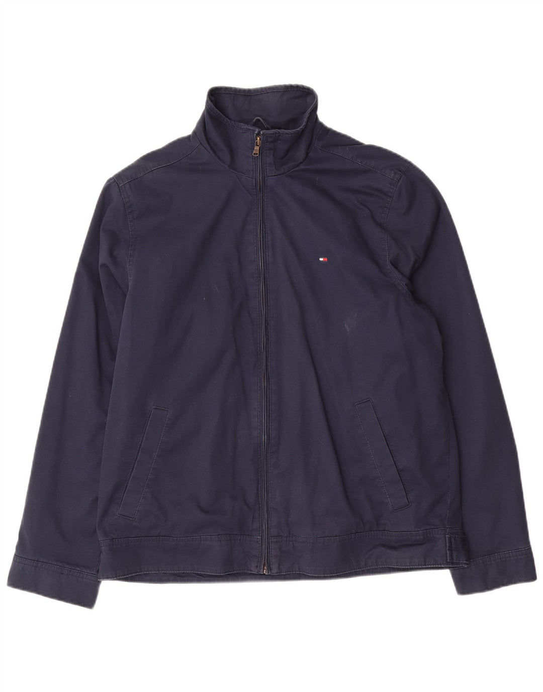 Tommy Hilfiger Chaqueta Bomber para Hombre UK 38 Mediana Azul Marino Algodón