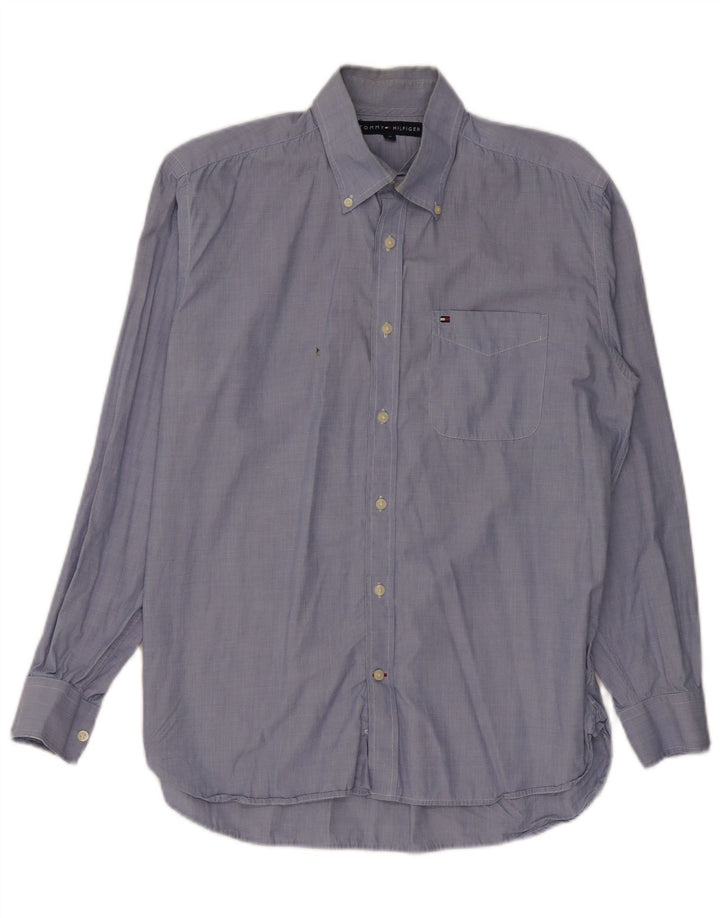 Camisa TOMMY HILFIGER Hombre Azul Medio Algodón