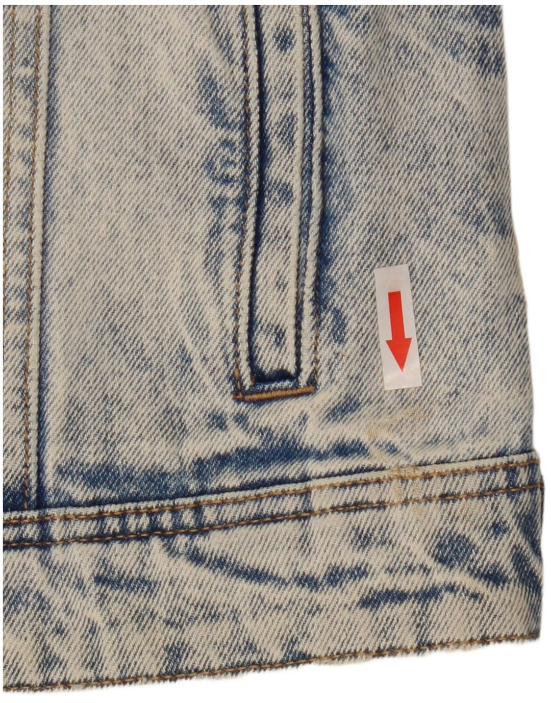 Desigual Mujer Mickey Mouse Graphic Denim Chaqueta UK 10 Pequeño Algodón Azul