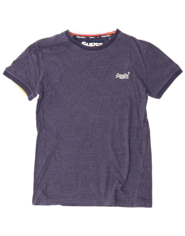 SUPERDRY Hombre Camiseta Top Small Azul