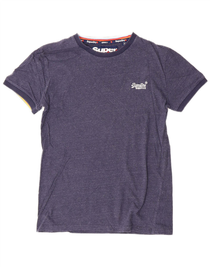 SUPERDRY Hombre Camiseta Top Small Azul