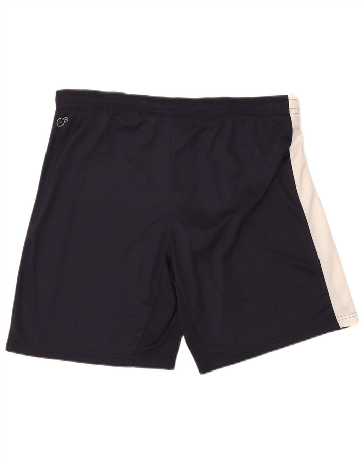 Pantalones cortos deportivos Puma para hombre Poliéster color block azul marino mediano
