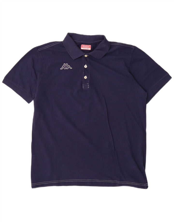 Kappa Polo para hombre grande azul marino