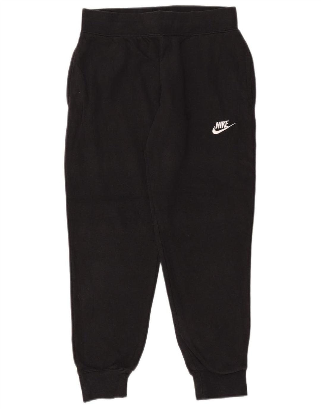NIKE Mujer Chándal Pantalones Joggers UK 12 Medium Negro Algodón