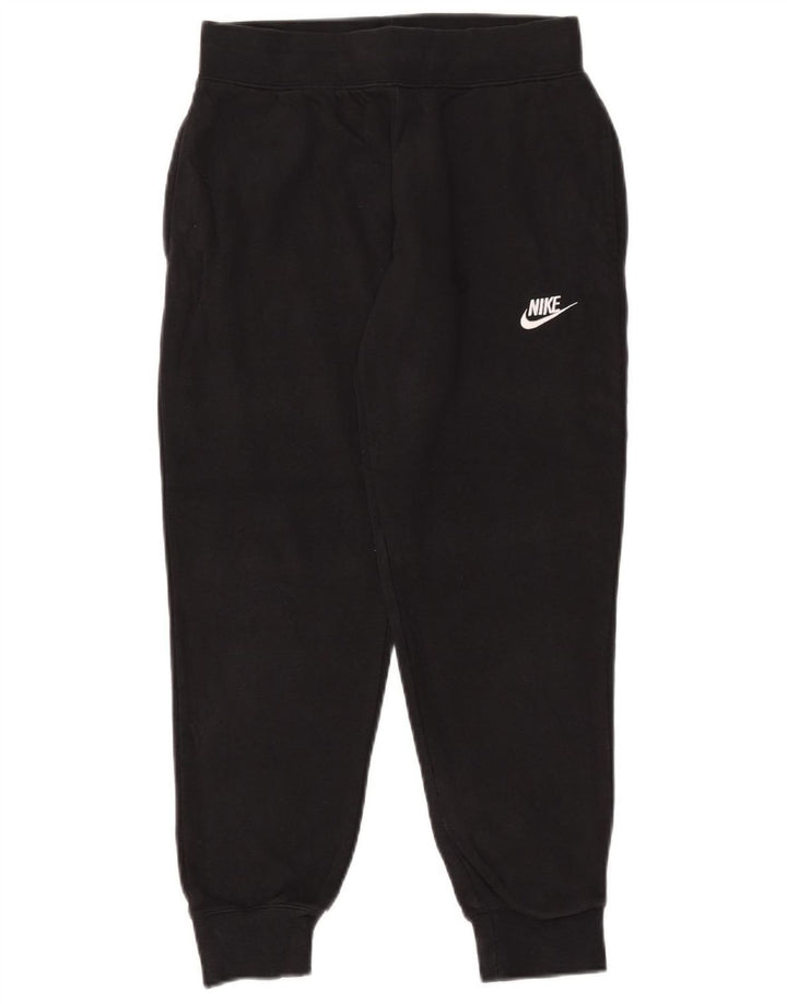 NIKE Mujer Chándal Pantalones Joggers UK 12 Medium Negro Algodón