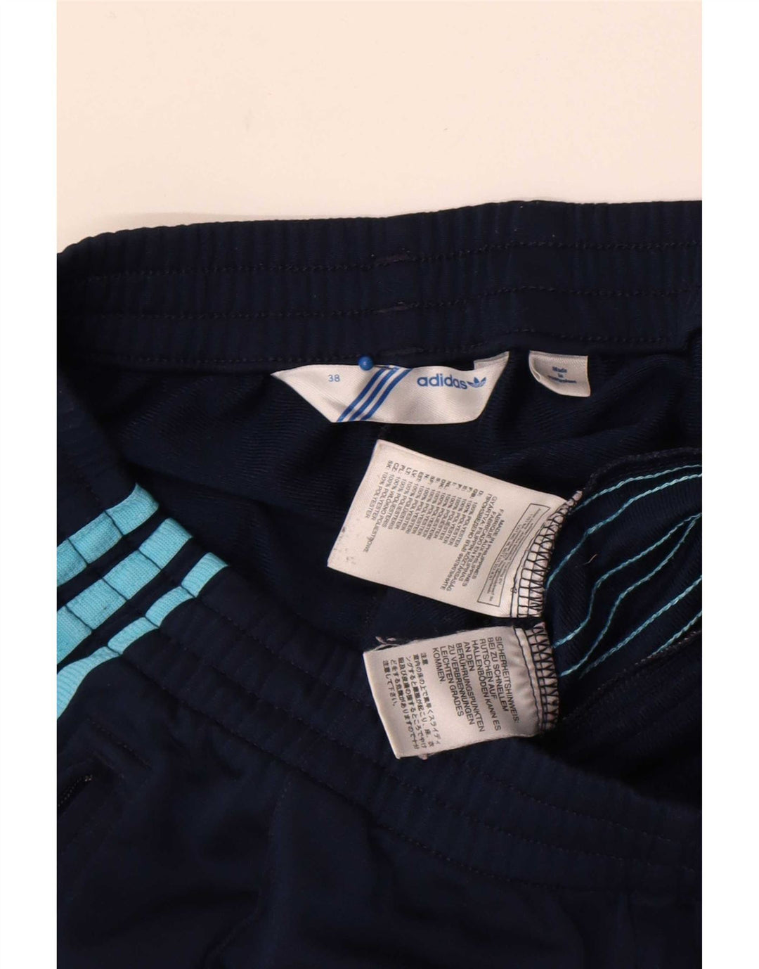 Adidas Pantalones de chándal para mujer EU 38 Medio Azul marino Poliéster