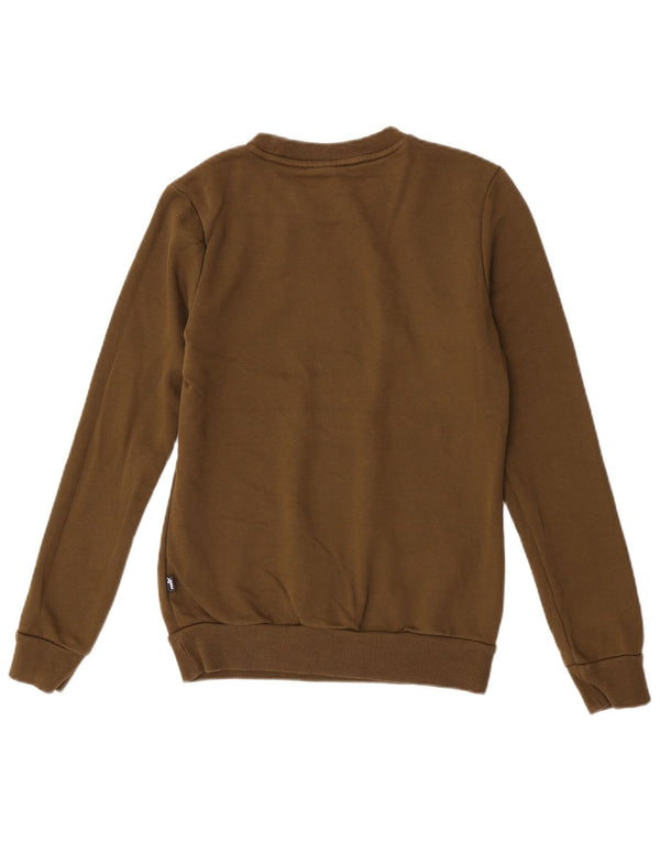 Puma Mujer Sudadera Jumper UK 6 XS Caqui Algodón